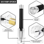 Bar Accessories Wine Bottle Opener Set Aluminum Alloy ABS Air Pump Cork Remover Kitchen Gadgets Vacuum Wine Bottle Corkscrew