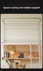 Double Sliding Track Bed Curtain And Mosquito Net Stand Strong Light Blocking Upper Bunk Bed Universal Track Student Dormitory