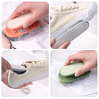Laundry brush, multifunctional long-handled cleaning brush with soft bristles, household use, doesn't damage clothes