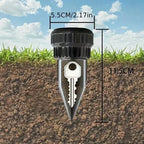 Garden Key Hider, Realistic Underground Watering Can Key Safe, No Battery Needed, Durable Plastic for Outdoor Garden Security