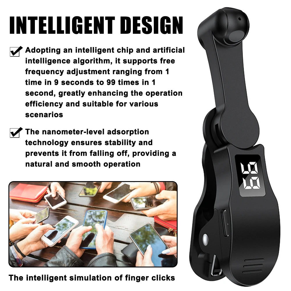 Screen Auto Clicker Simulated Finger Clicking For Smart Phone Apps Tik Tok Video Live Streaming Gadget Game Screen Touch Device