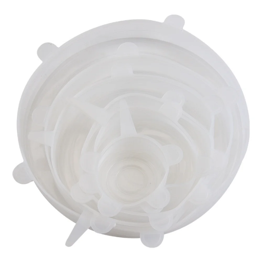 Silicone Stretch Food Lids, Set of 6