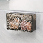 Clear Wall Mounted Bathroom Storage Box, Makeup Organizer, Clear Acrylic Organizers Storage, Cotton Swabs, Cotton Balls, Hair