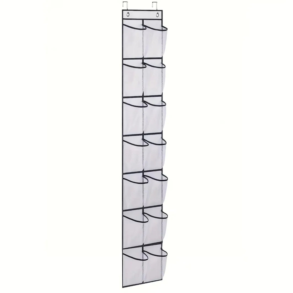 Over The Door Shoe Rack With12/14/24/28/35/40 Large Mesh Pockets Hanging Shoe Organizer For Closet Hanging Shoe Rack Holder