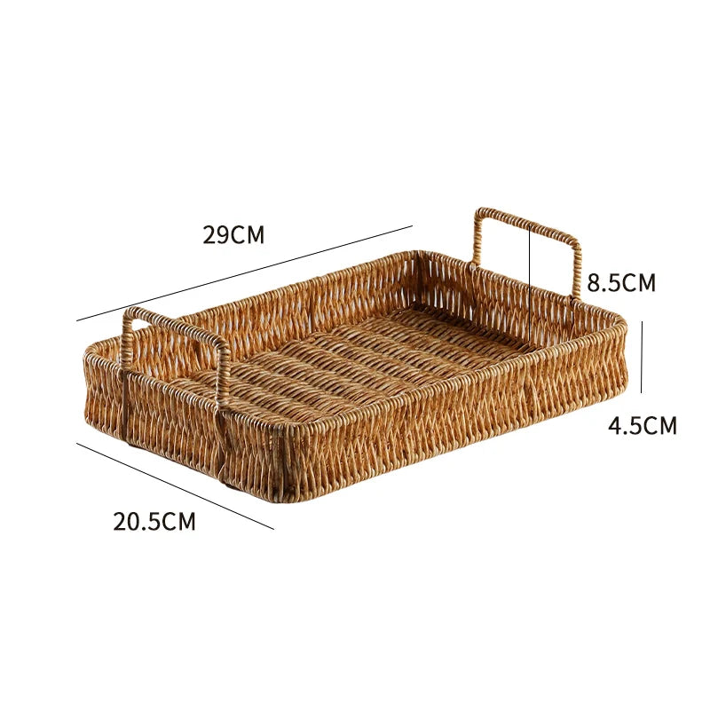 Nordic Woven Serving Tray, Fruit & Snack Dish