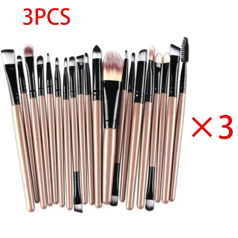 20pcs Eye Brush Complete Eyeshadow Brush Beauty Tool Neutral Logo Free Eyeliner Brush