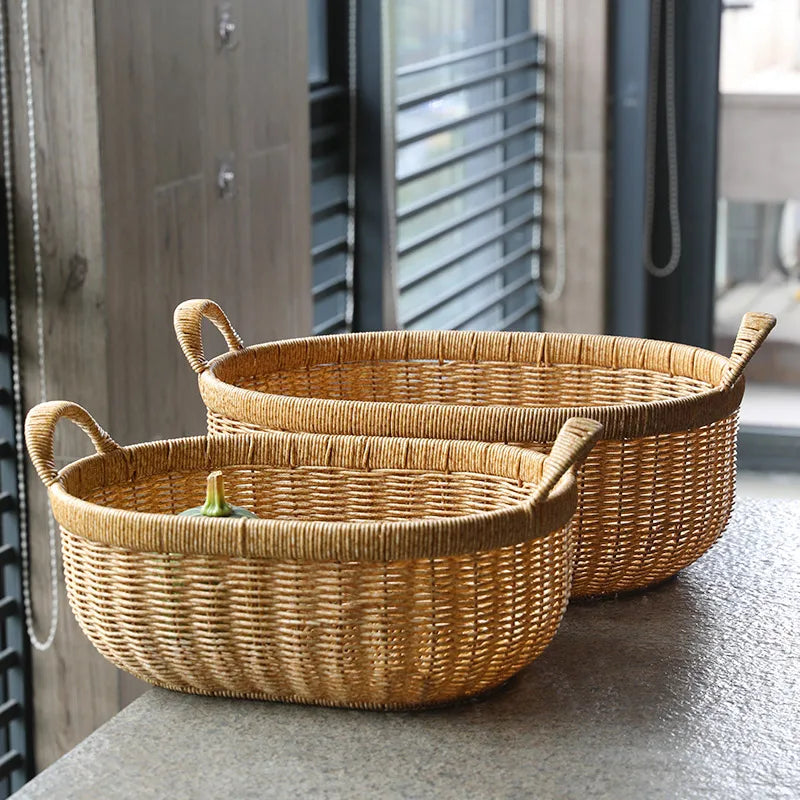 Woven Draining Fruit Basket, Large