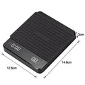 1Set Electronic Coffee Scale with Silicone Pad Digital Coffee Scale with Timer LED Display USB Charging Home Cafe Use Good Gift