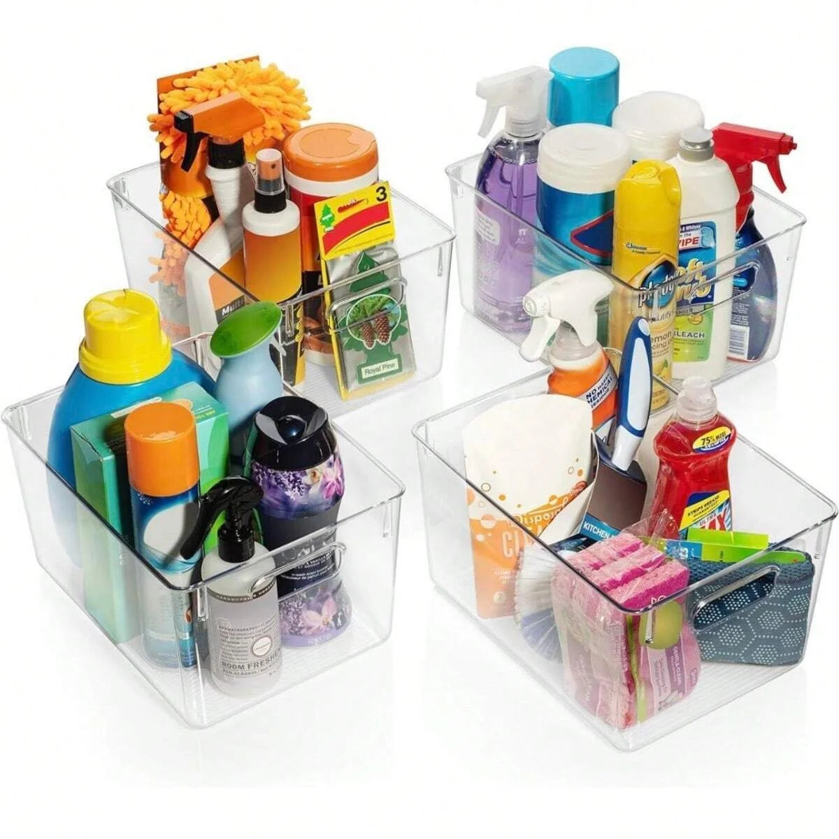 Clear Acrylic Storage Bins Refrigerator Organizer Food Storage Organizer Fridge Storage Box Pantry Cabinet kitchen Organizer