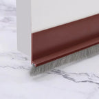 Door Seal Draft Stopper with Brush Reduce Noise, Rubber Door Sweep Breeze Blocker Insect Proof, Dust Proof and Sound Proof Seal