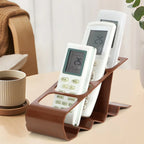 Remote Control Organizer Rack with Compartments Anti-slip Base Compact Storage for Tv Remotes and Mobile Devices