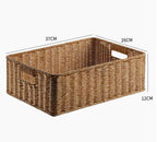 Rectangular Rattan Serving Tray Wicker Woven Basket Bathroom Tray Woven Bread Baskets With Handles Storage Basket For Parties