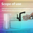 HOMEFISH Smart Sensor Automatic Soap Dispenser 350ml USB Charging Contactless Soap Foam Dispenser Hand Sanitizer Machine