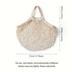 Cotton Mesh Produce Bag, Reusable Grocery Tote