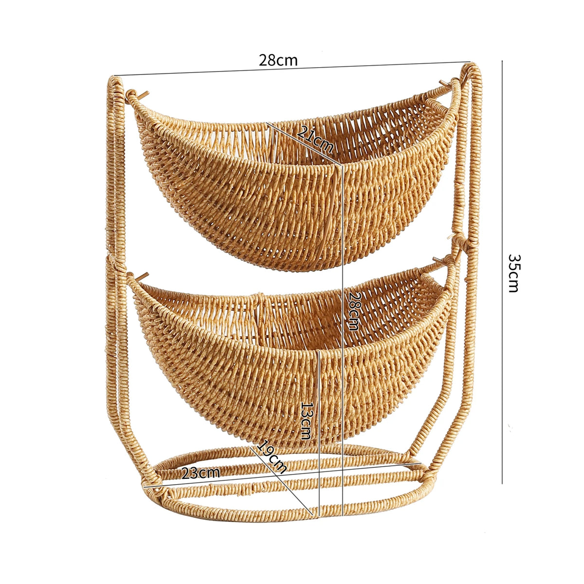Woven Draining Fruit Basket, Large