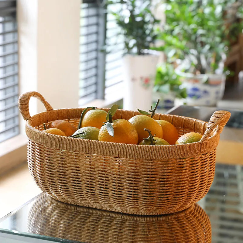 Woven Draining Fruit Basket, Large