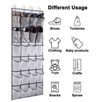 Over The Door Shoe Rack With12/14/24/28/35/40 Large Mesh Pockets Hanging Shoe Organizer For Closet Hanging Shoe Rack Holder