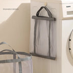 Portable Foldable Mesh Dirty Clothes Basket, Dormitory Household Laundry Storage for Socks Underwear