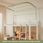 Double Sliding Track Bed Curtain And Mosquito Net Stand Strong Light Blocking Upper Bunk Bed Universal Track Student Dormitory
