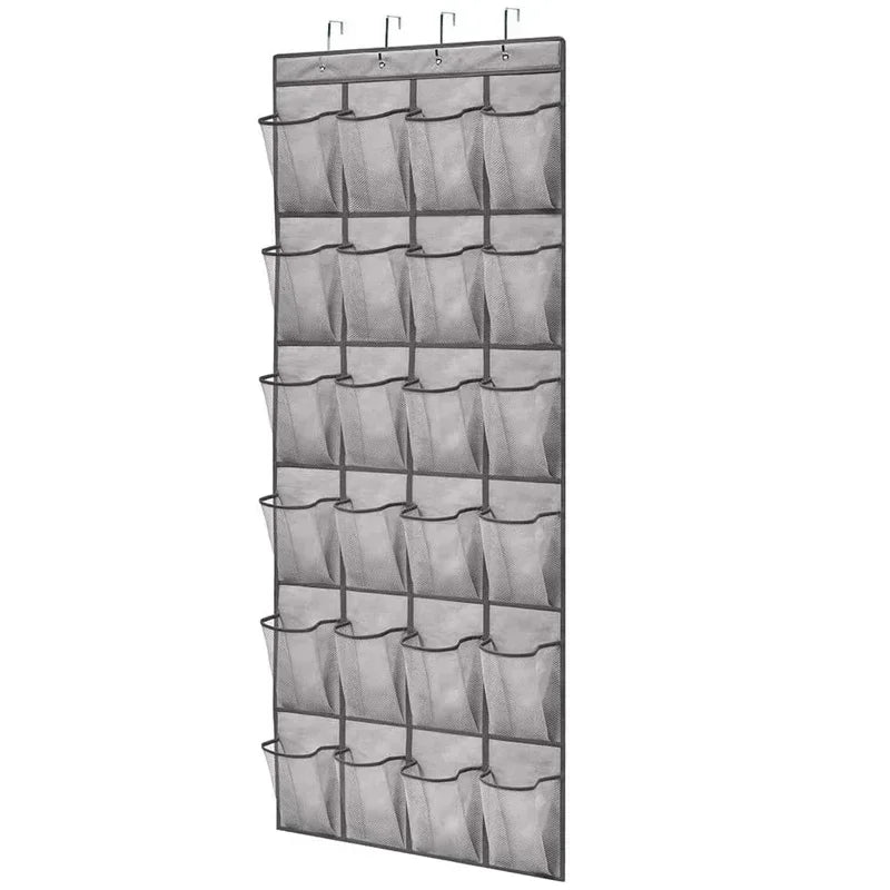 Over The Door Shoe Rack With12/14/24/28/35/40 Large Mesh Pockets Hanging Shoe Organizer For Closet Hanging Shoe Rack Holder