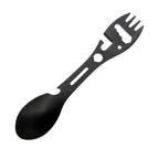 Outdoor Fork Spoon Versatile Outdoor Camping Tool Lightweight Fork Spoon Bottle Opener for Survival Tactical Utility for Easy