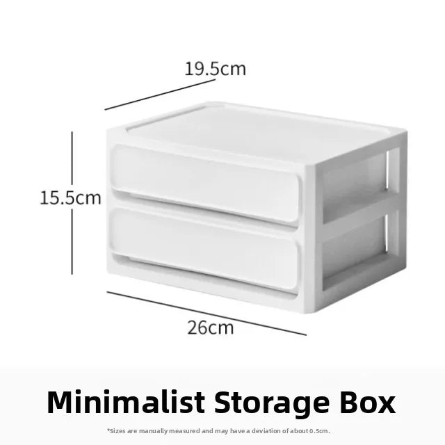Desktop Multi-Layer Organizer Rack Three Drawers Desk Heightening Stand Office Monitor Notebook Storage Shelf Rectangular Den...