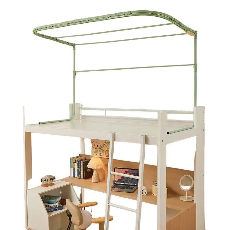 Double Sliding Track Bed Curtain And Mosquito Net Stand Strong Light Blocking Upper Bunk Bed Universal Track Student Dormitory