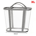 Portable Foldable Mesh Dirty Clothes Basket, Dormitory Household Laundry Storage for Socks Underwear