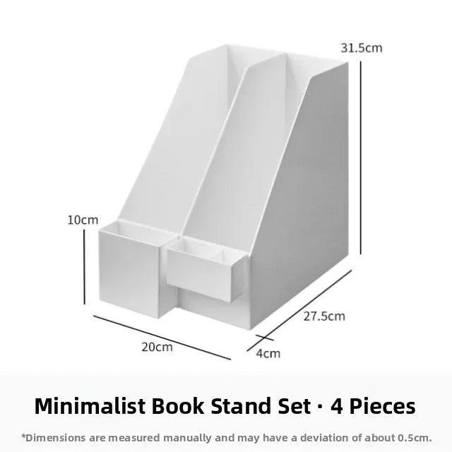 Desktop Multi-Layer Organizer Rack Three Drawers Desk Heightening Stand Office Monitor Notebook Storage Shelf Rectangular Den...