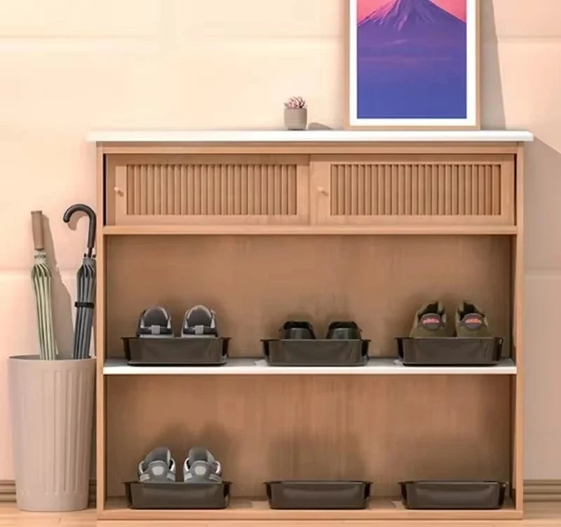 Car Shoes Storage Tray Interior Multifunctional Durable Accessory Tidying Vehicle Organizer Under Seat Container Box