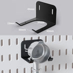 No Punching Pegboard Wall Organizer Panel Shelves For Gamer Room,bathroom,kitchen Storage Rack Organizer Pegboard Accessories