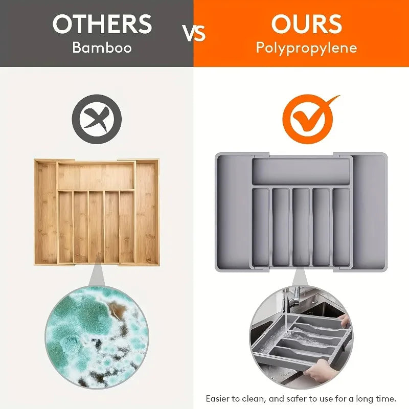 Adjustable Flatware Drawer Organizer