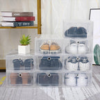 Stackable Clear Shoe Boxes, Set of 6