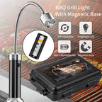Grill Light - BBQ Accessories for Outdoor with Magnetic Base 360 Degree Flexible Neck Water Heat Resistant No Batteries Included