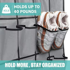 Over The Door Shoe Rack With12/14/24/28/35/40 Large Mesh Pockets Hanging Shoe Organizer For Closet Hanging Shoe Rack Holder