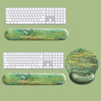 Fashion Office Mousepad with Gel Wrist Support Ergonomic Laptop Arm Wrist Rest Useful Non Slip Protection Hand Support