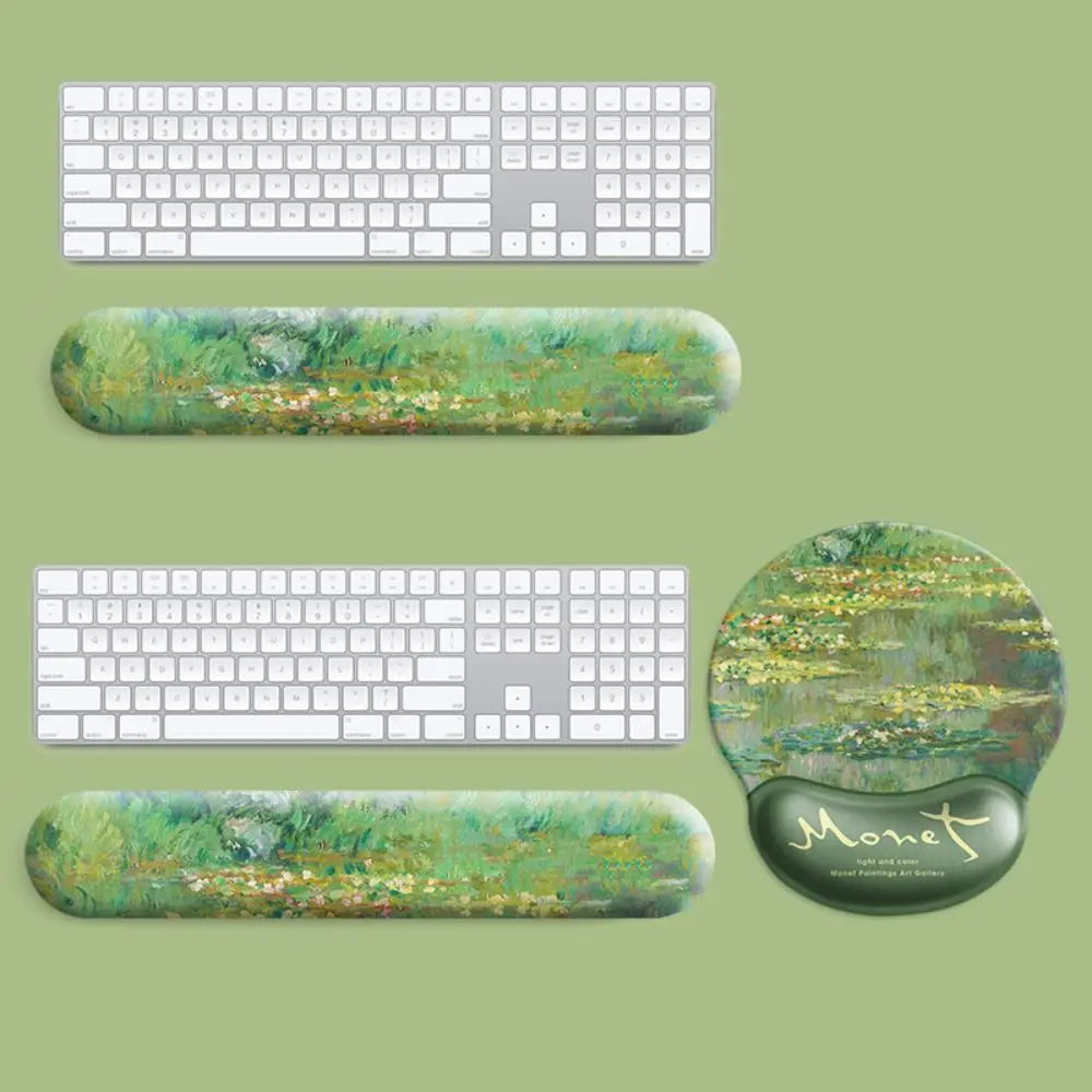Fashion Office Mousepad with Gel Wrist Support Ergonomic Laptop Arm Wrist Rest Useful Non Slip Protection Hand Support