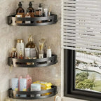 No-Drill Corner Shower Caddy, Adhesive Shelf