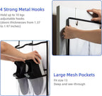 Over The Door Shoe Rack With12/14/24/28/35/40 Large Mesh Pockets Hanging Shoe Organizer For Closet Hanging Shoe Rack Holder
