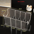 Plastic Expandable Spice Organizer Storage Bins with Dividers Clear Snack Storage Display Containers Tea Packet Storage Box