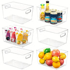 Clear Acrylic Storage Bins Refrigerator Organizer Food Storage Organizer Fridge Storage Box Pantry Cabinet kitchen Organizer