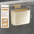 Kitchen Wall-mounted Trash Can Household Toilet Large Capacity Punch-free Hanging